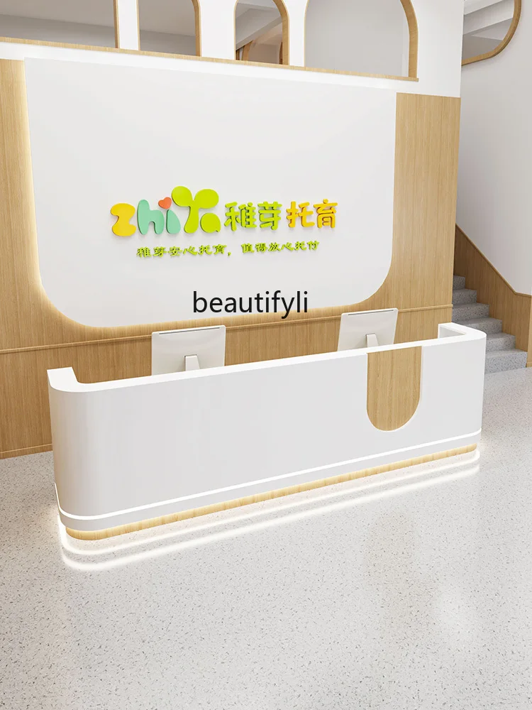 Training Institution Reception Desk Dance Early Education Kindergarten Paint Bar Table Paradise Maternal and Infant checkout