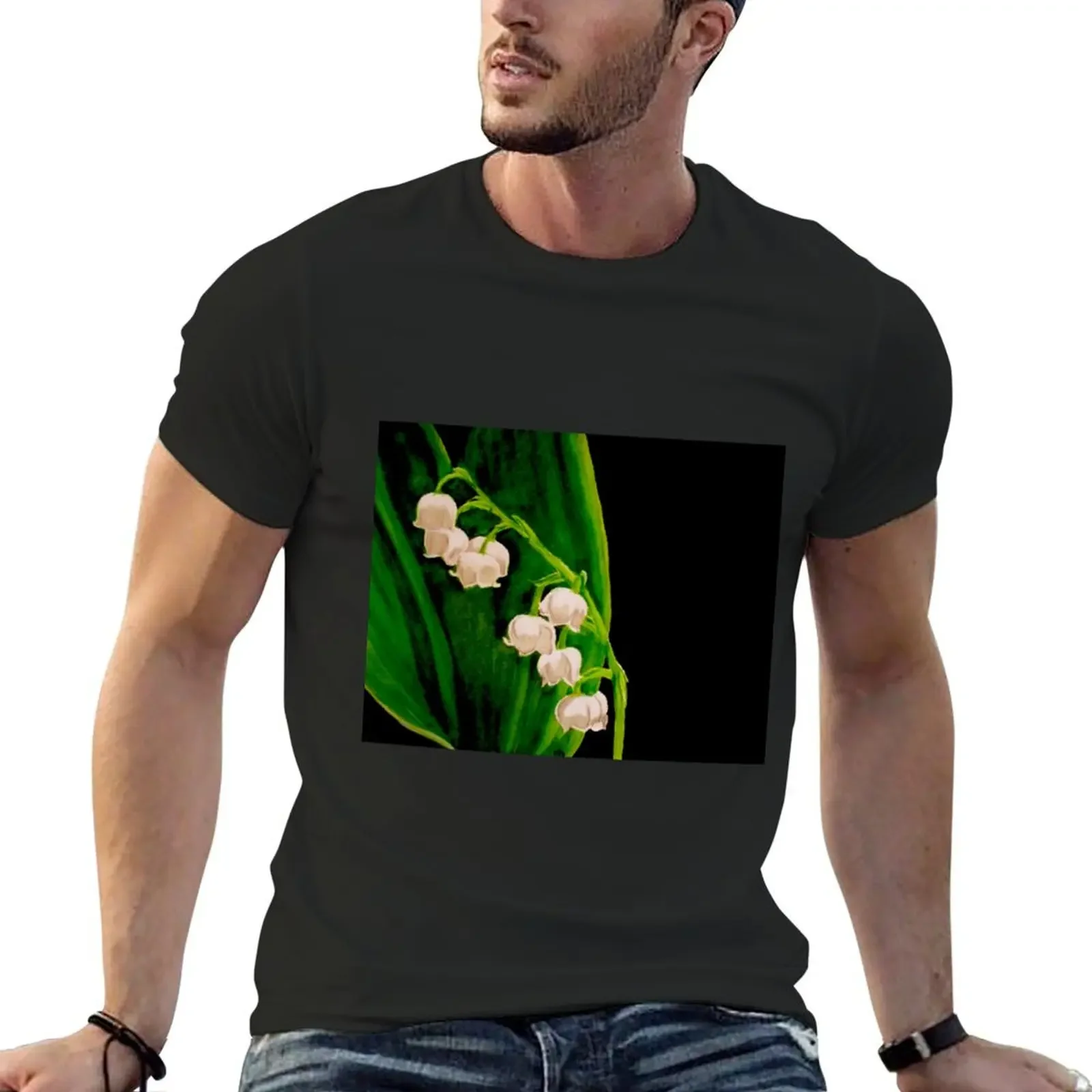 Lily of the valley T-Shirt oversized t shirt Blouse aesthetic clothes man clothes heavy weight t shirts for men