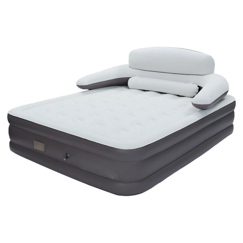 Outdoor indoor universal inflatable bed with backrest, thickened material, scratch-resistant and wear-resistant, multi-color