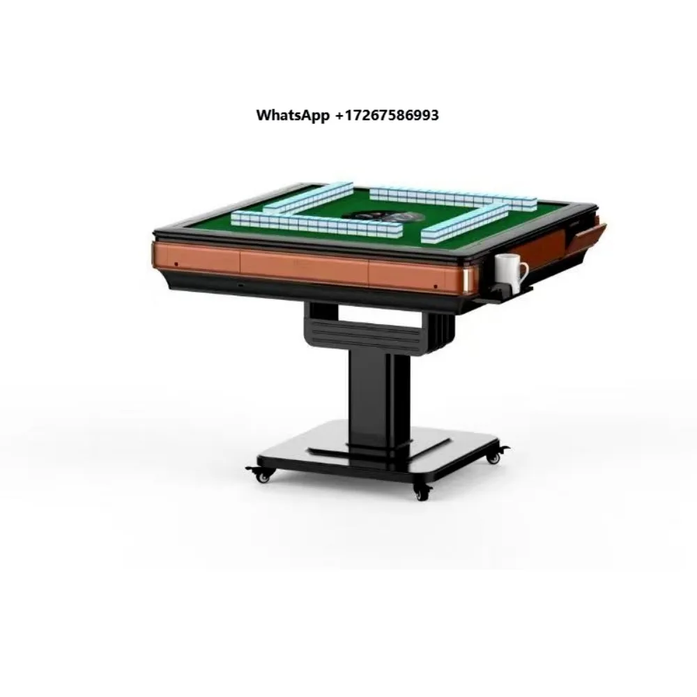 Wholesale Electric Mahjong Machine Meal Playing Cards Dual-use Multi-color Optional Movable Folding Automatic Mahjong Table