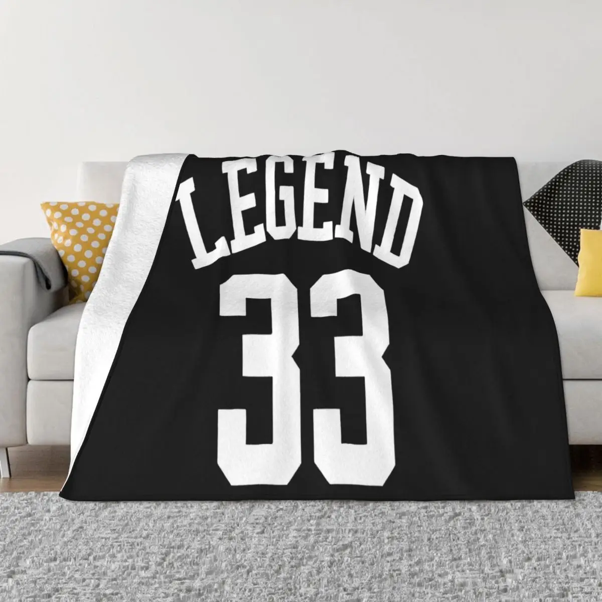 New Retro Larry 'Legend' Bird Jersey Home Bed Blankets Blankets & Throws Custom Blanket Personalized Throw Blanket