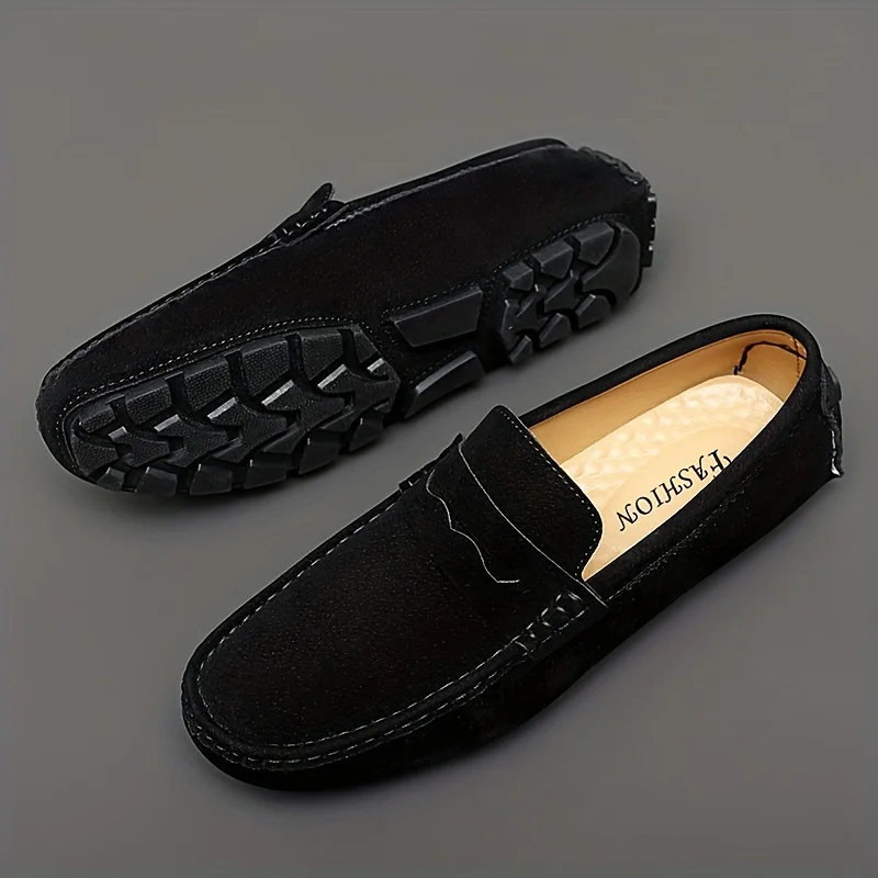 High Quality Genuine Leather Men Shoes Set foot Casual Slip On Men Loafers Men Flats Moccasins Shoes Plus Size Handmade shoes