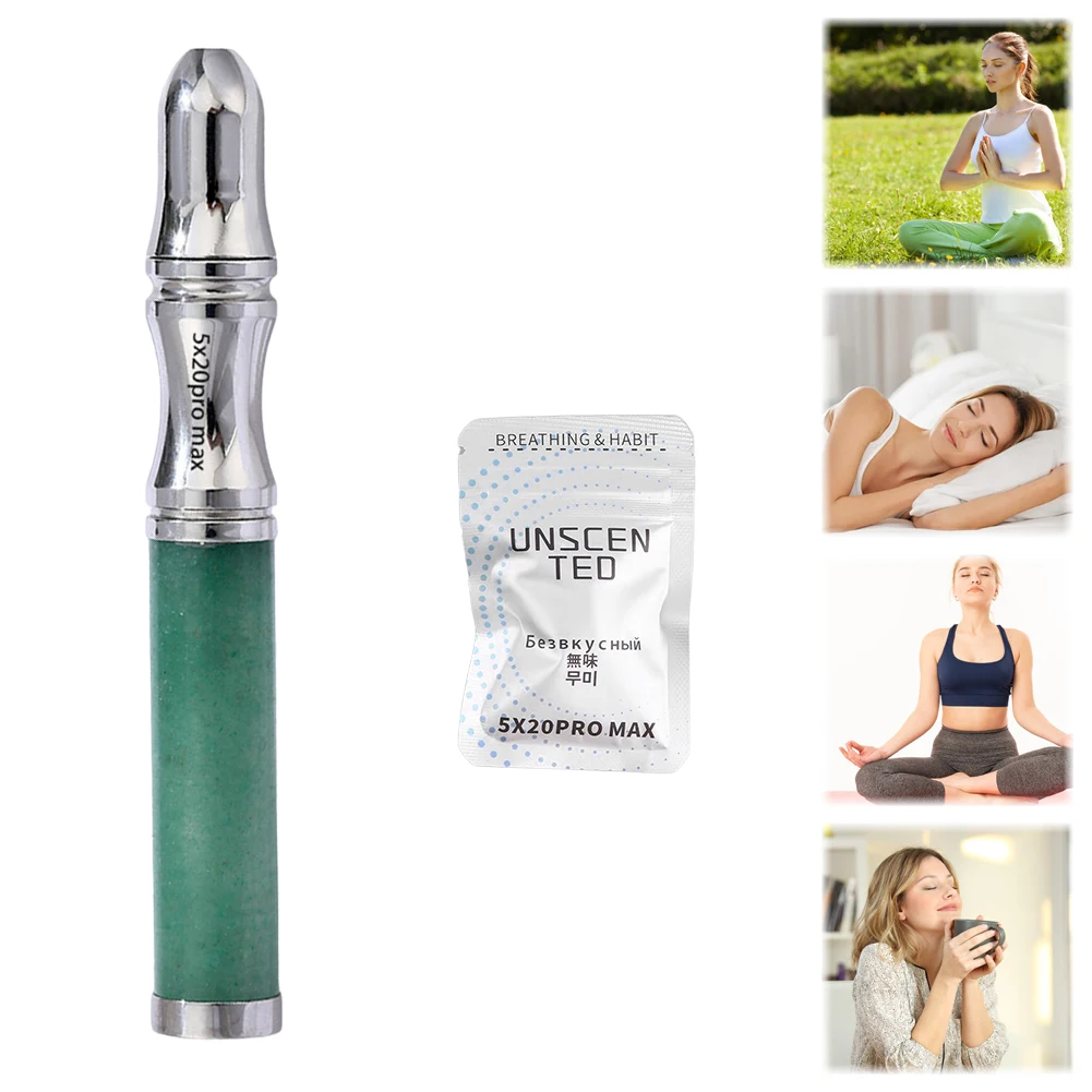 

Air Inhaler Stress Anxiety Relief Mindfulness Breathing Tool Stop Smoking Aids for Adults