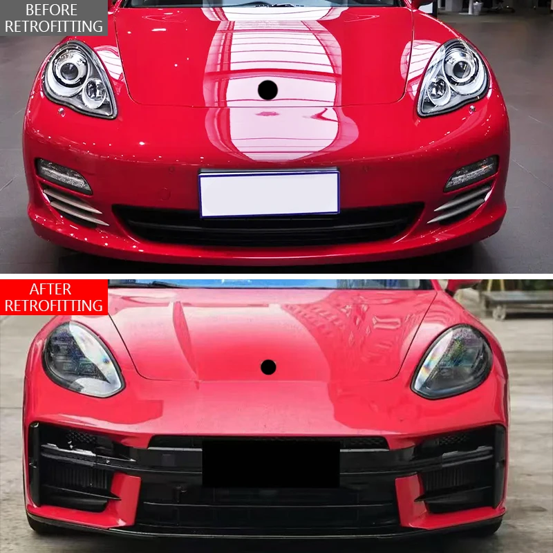 Classic Car Restomod Body Kits2009-2016 970 Car Modification Upgrade 2025 GTS Front Bumper Headlights For Carbon Fiber T