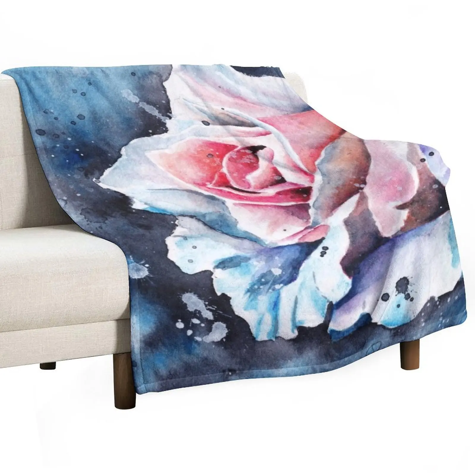 

Rose III Throw Blanket Decorative Sofa Beach Cute Plaid Blankets For Baby Blankets