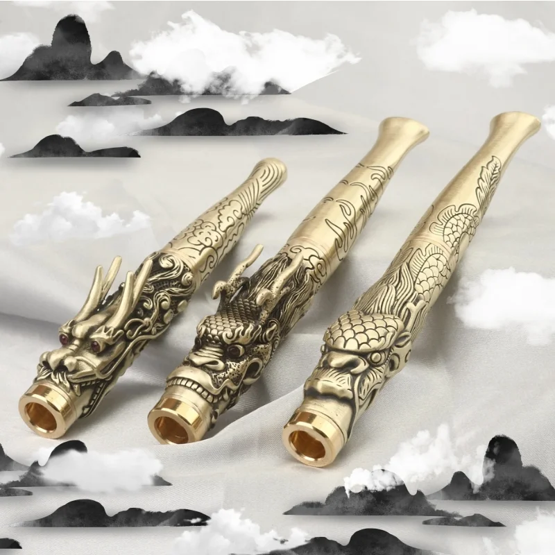 

Pure Copper Three Use Cigarette Rod Double Filter Core Cigarette Nozzle Cycle Type Can Be Cleaned Type Cigarette Holders