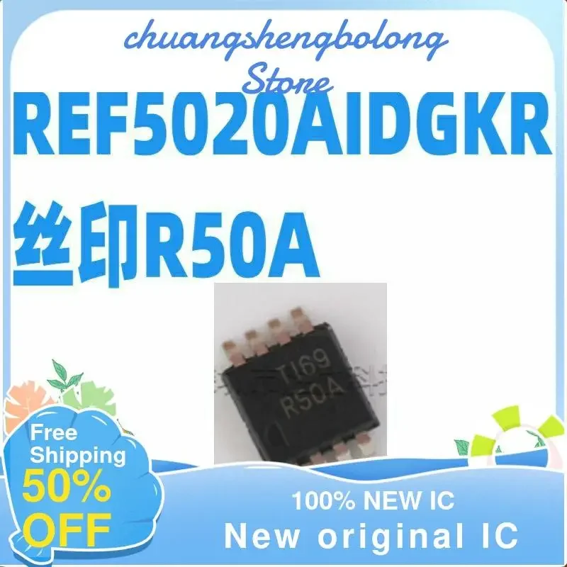 5PCS REF5020AIDGKR R50A MSOP8 New original IC