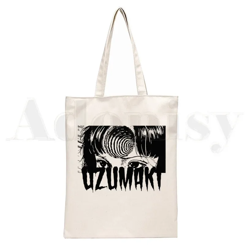 Manga Junji Ito Shintaro Kago Weeaboo Otaku Handbags Shoulder Bags Casual Shopping Girls Handbag Women Elegant Canvas Bag