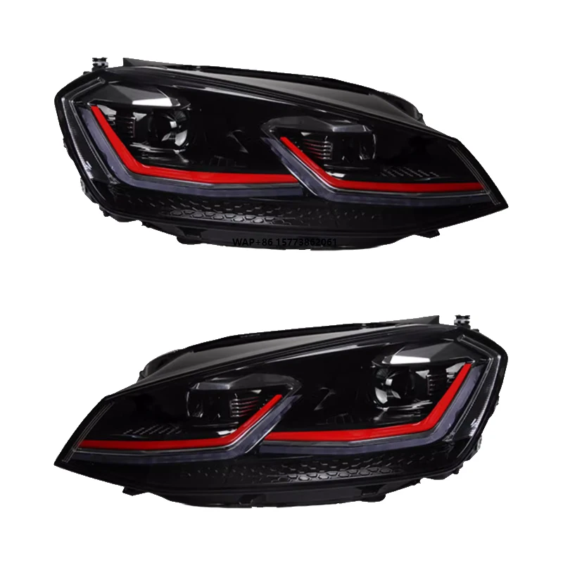 

Комплект из 2 фар для VW Golf 7/7.5 MK7 (2013-2019), автозапчасти для тюнинга, фары для VW GTI Mk7/MK7.5