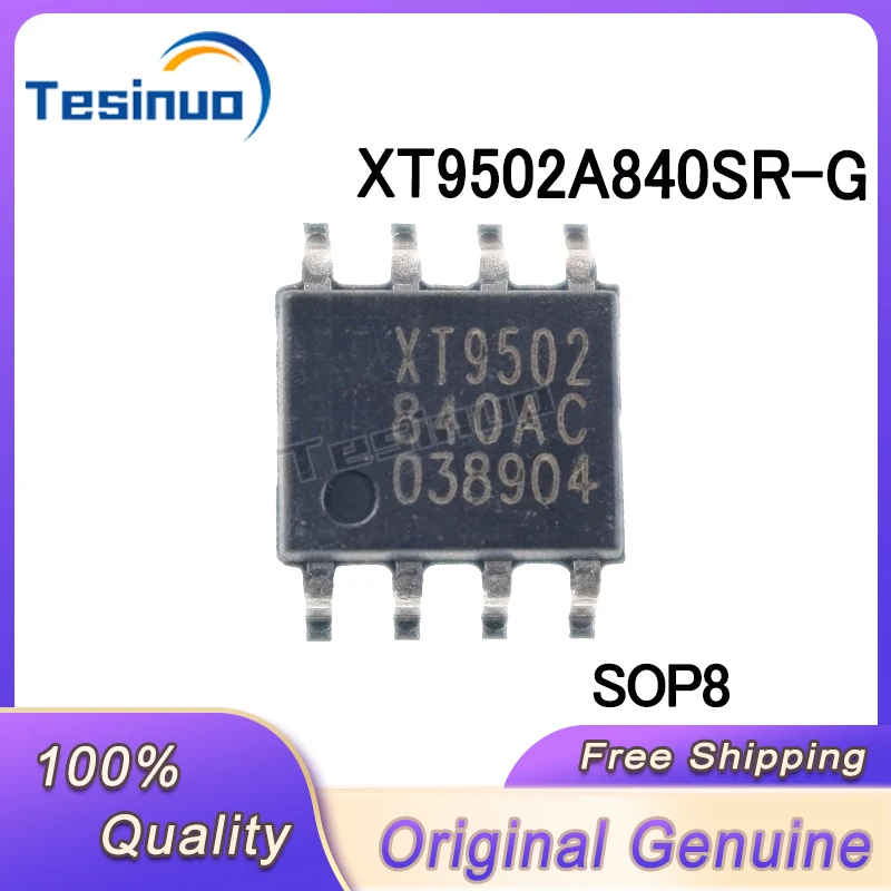 10-30/PCS New Original XT9502A840SR-G XT9502 SOP8 Dual lithium battery charging management chip In Stock