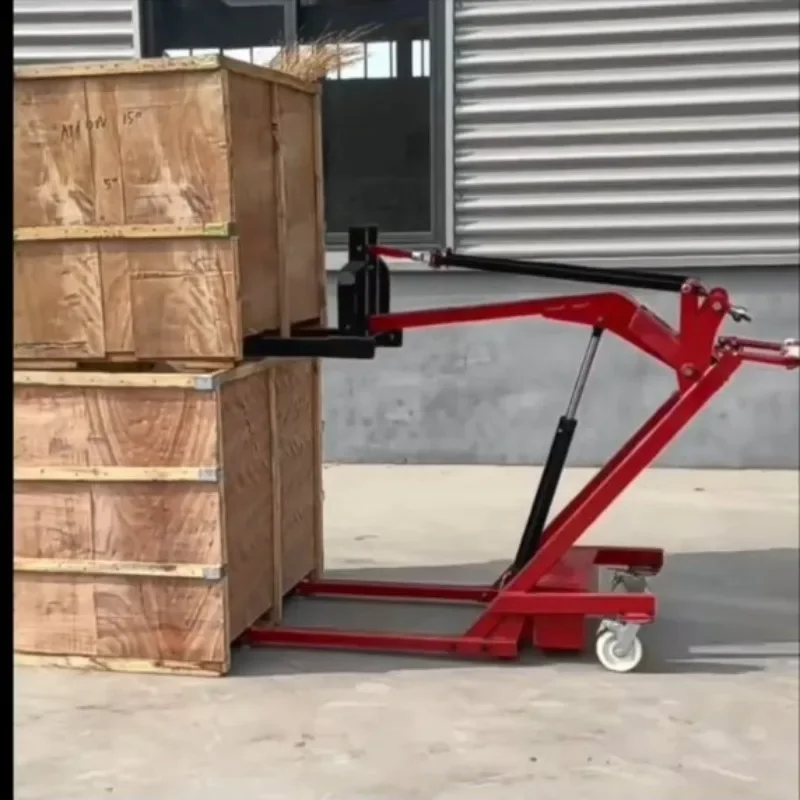 Electric trolley, truck loading and unloading, small hydraulic lifting portable flat truck
