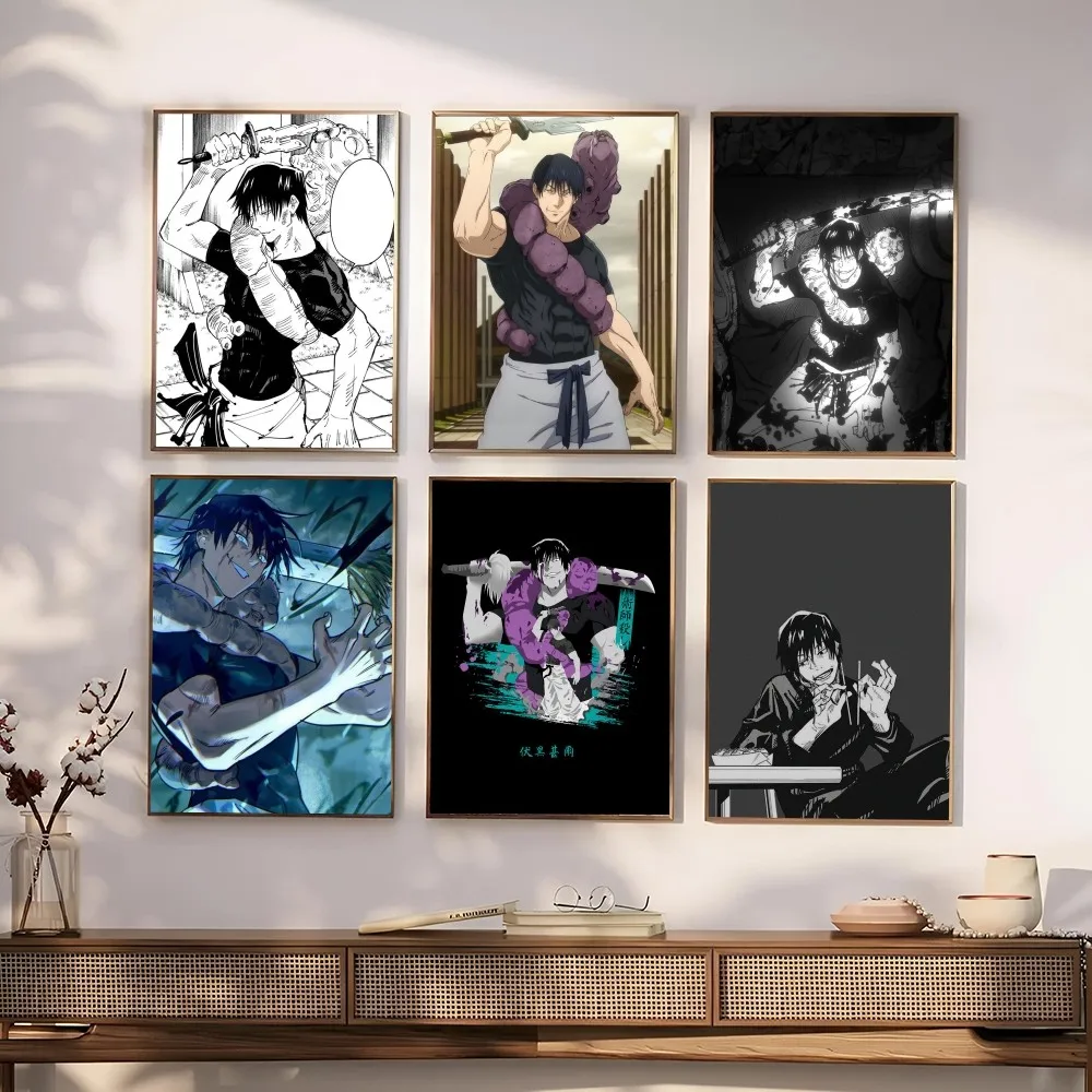 Anime Fushiguro Toji Poster Paper Print Home Living Room Bedroom Entrance Bar Restaurant Cafe Art Painting Decoration