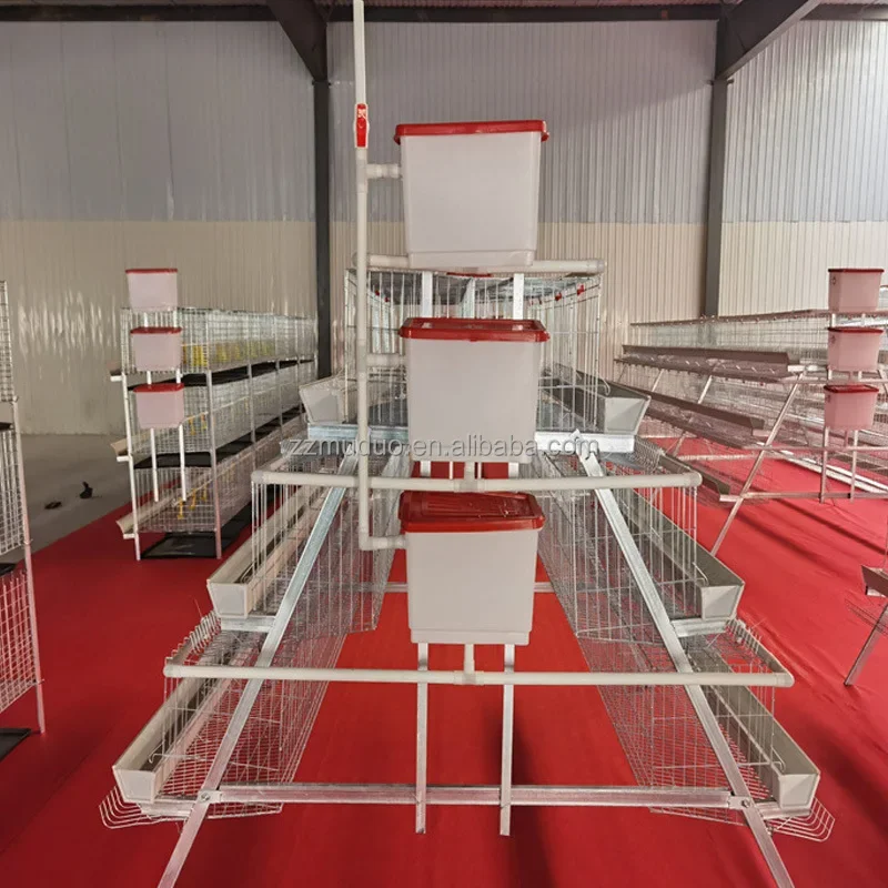 Livestock Equipment A Type 3 Tier 96 Chick Hen Breeding Cages Poultry Farm Layer Chicken Cage