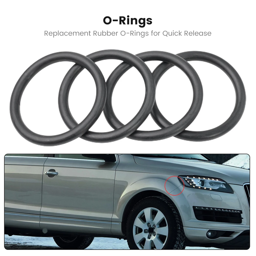 8pcs New Rubber O-Ring Car Truck Bumper Quick Release Fastener Replacement Kit High Quality For Bumpers Trunks Hatch Lids