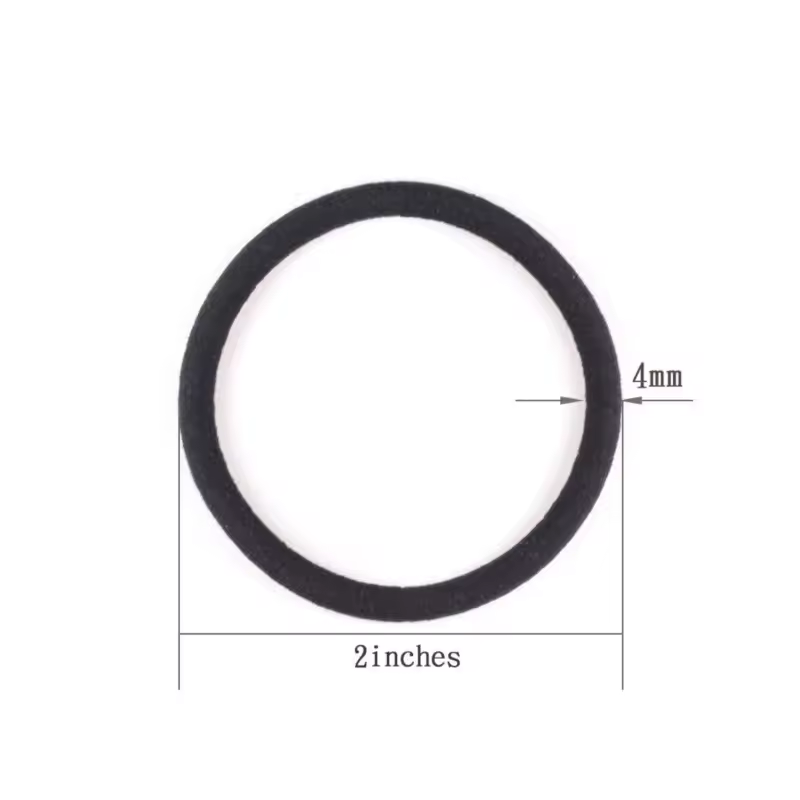 10/30/50pcs 4MM Black Ponytail Holder Elastic Hair Bands Scrunchies For Women Men Girl Lady Hairband Leagues Headband Accessory - Image 2