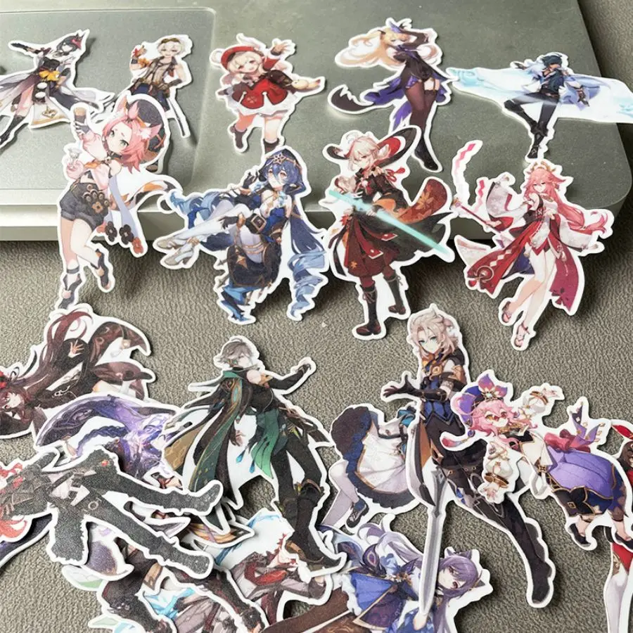 24pcs Large Genshin Impact Sticker — Yae Miko Tartaglia Raiden Shogun Alhaitham Juglans Regia Klee