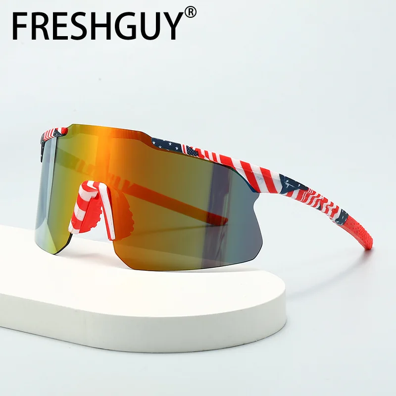 FRESHGUY Fashion Sunglasses Outdoor Riding Mountain Skiing Sun Protection Goggles 2024 Winter New