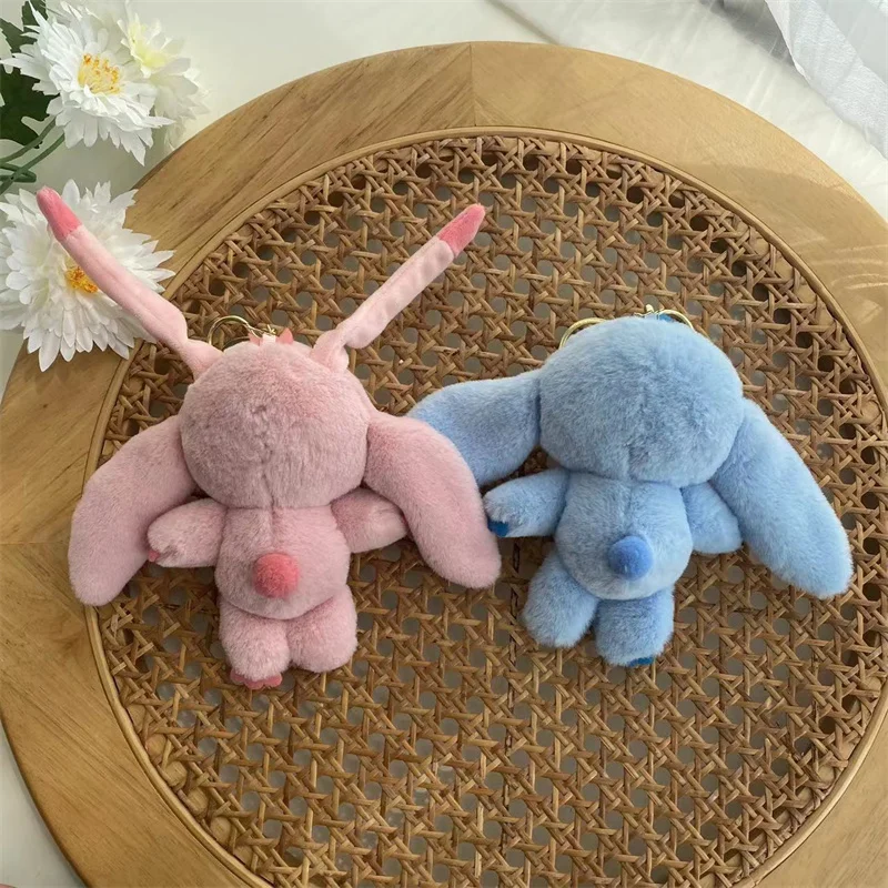 ديزني جميل غرزة دمية حقيبة قلادة محشوة الكرتون أنيمي ليلو وستيتش الملاك بلوشيز سلاسل المفاتيح هدايا عيد ميلاد لفتاة #4