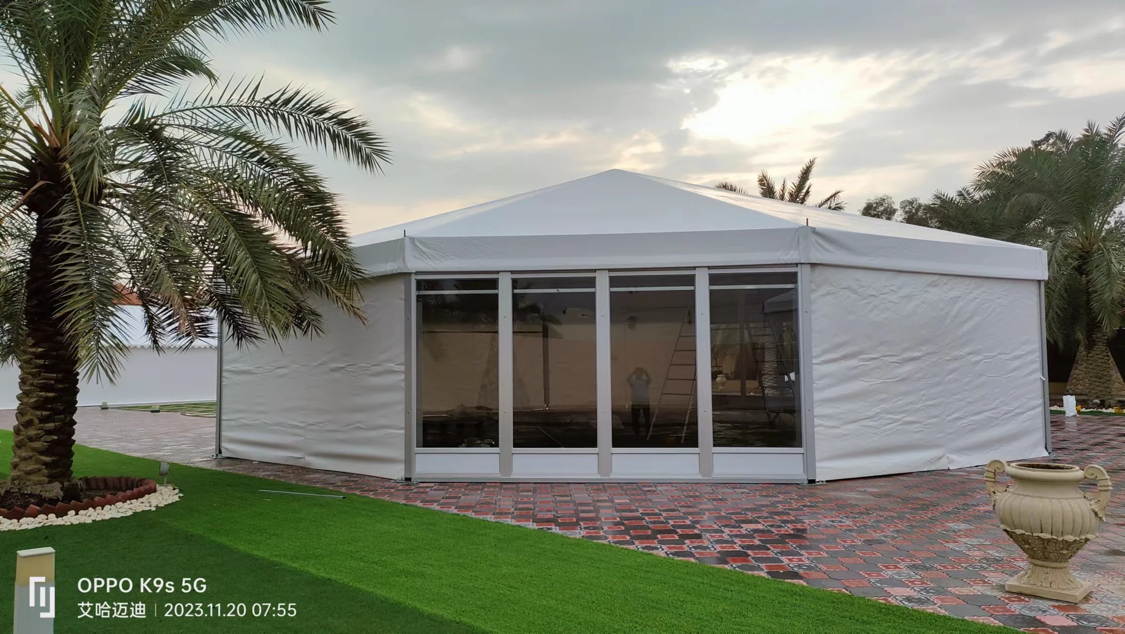 Custom Large Decagonal Marquee Tent Luxury Aluminum Frame Waterproof Outdoor Wedding Event Party Polygon Tent Design