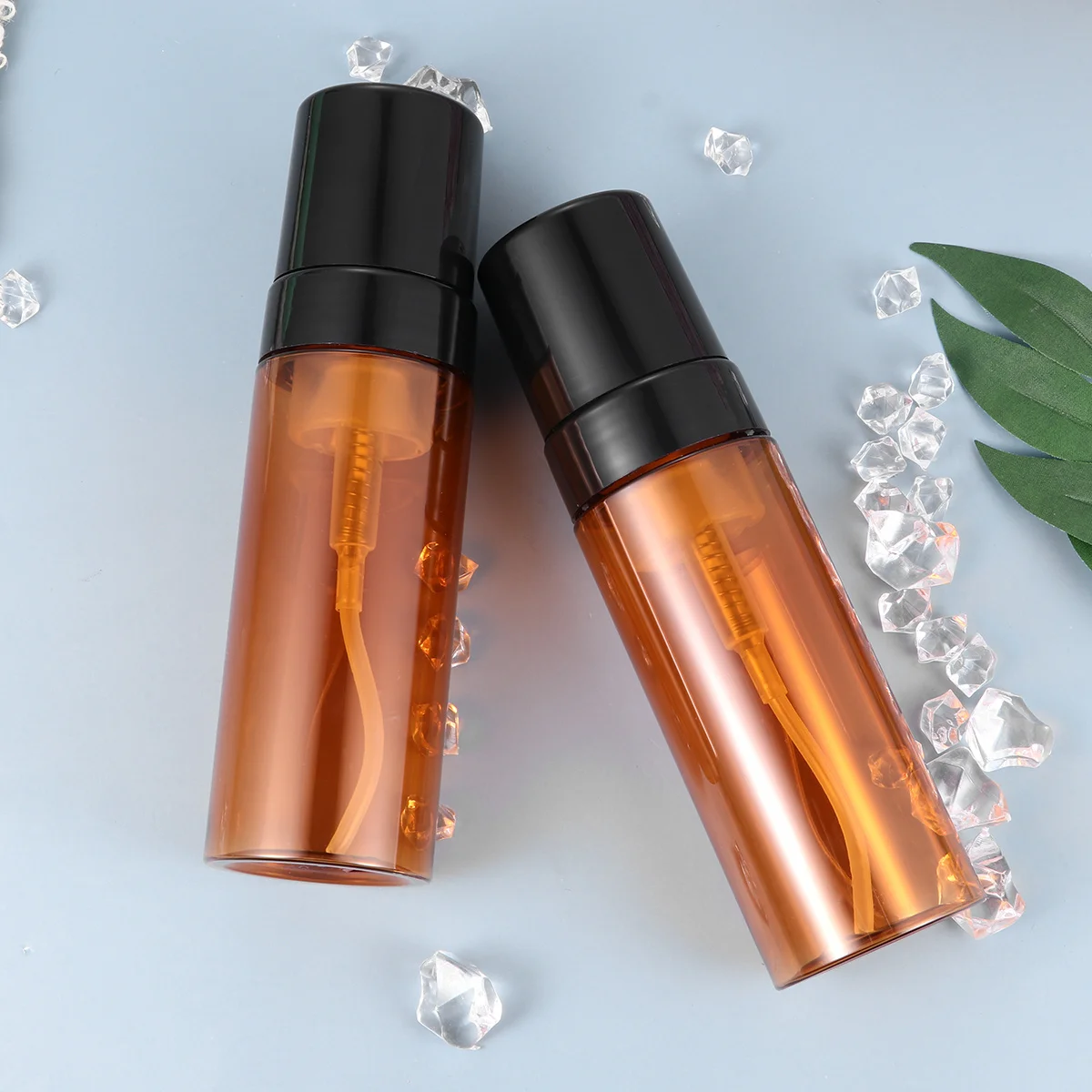 

3pcs 150Ml Portable Refillable Foam Pump Dispenser Reusable Empty Bottles Leakproof Shampoo Body Wash Containers Gym Travel