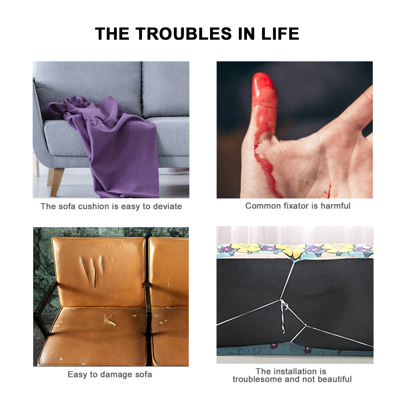 

25Pairs Anti-Slip Fixed Stickers Sofa Cushion Grippers for Chair Loveseat Bench Non-Marking Skid-Resistant Adhesive Carpet