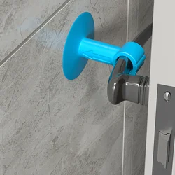 Soft Silicone Door Stopper Anti-damage Wall Protector Suction Cup Door Handle Bumper Mute Protect Walls Furniture Fittings