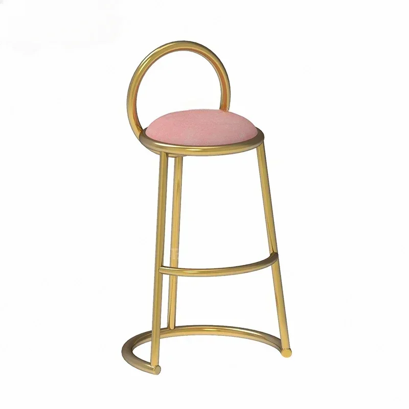 

*Simple Step Stool Bar Stools Luxury Kitchen Counter High Transparent Chair Outdoor Leather Chairs Cafe Backrest Furniture Home