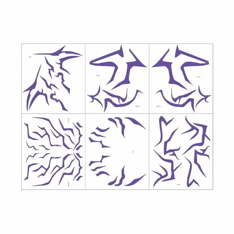 

Аниме Huntrix Demo N Hunters KPop Devil Boys Jinu Rumi Тату Опора Татуировки наклейки в полоску на тело Косплей Костюм Хэллоуин Вечеринка