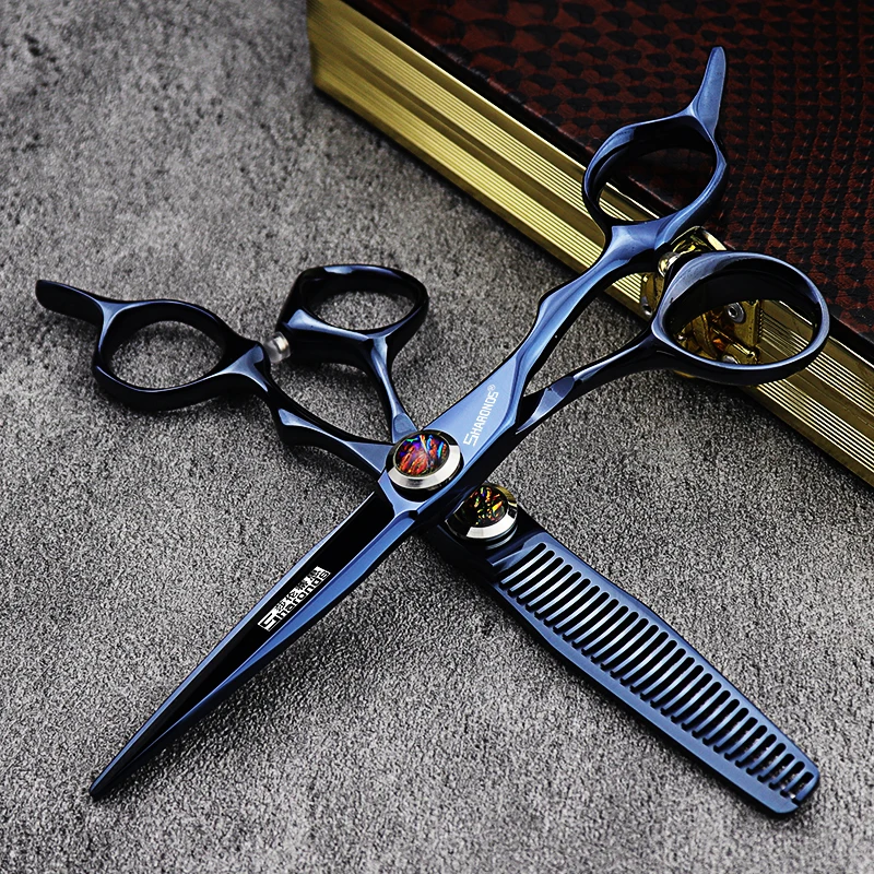 6/6.8 Inch Professional Barber Scissors Hair Cutting Shears with VG10 Steel 60HRC Hardness Extremely Sharp Hair Cutting Tools