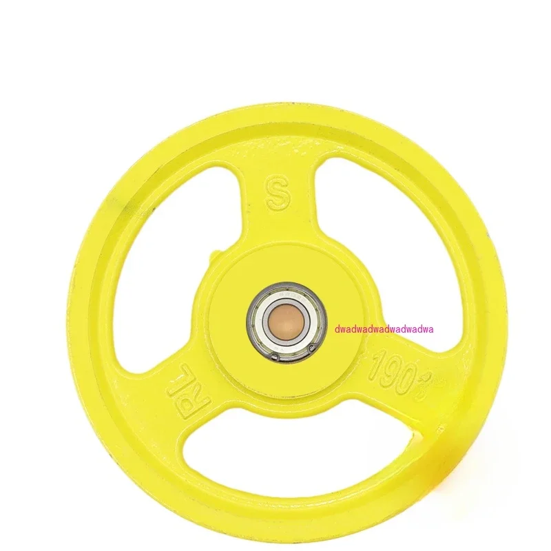 Elevator tension wheel, speed limiter device