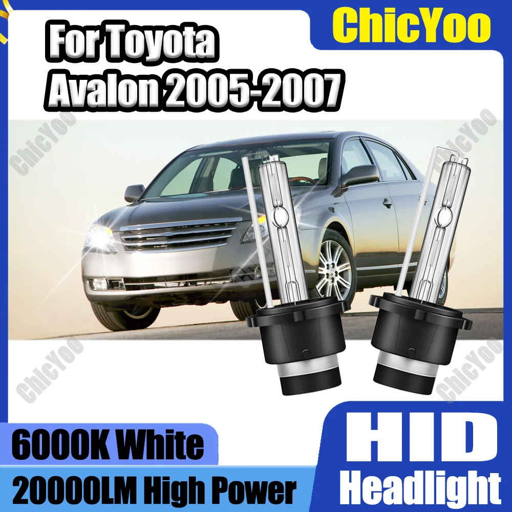 

2PCS 20000LM High Power D2S HID Xenon Lamp Bulbs 6000K Super White Plug And Play Xenon Headlights For Toyota Avalon 2005-2007