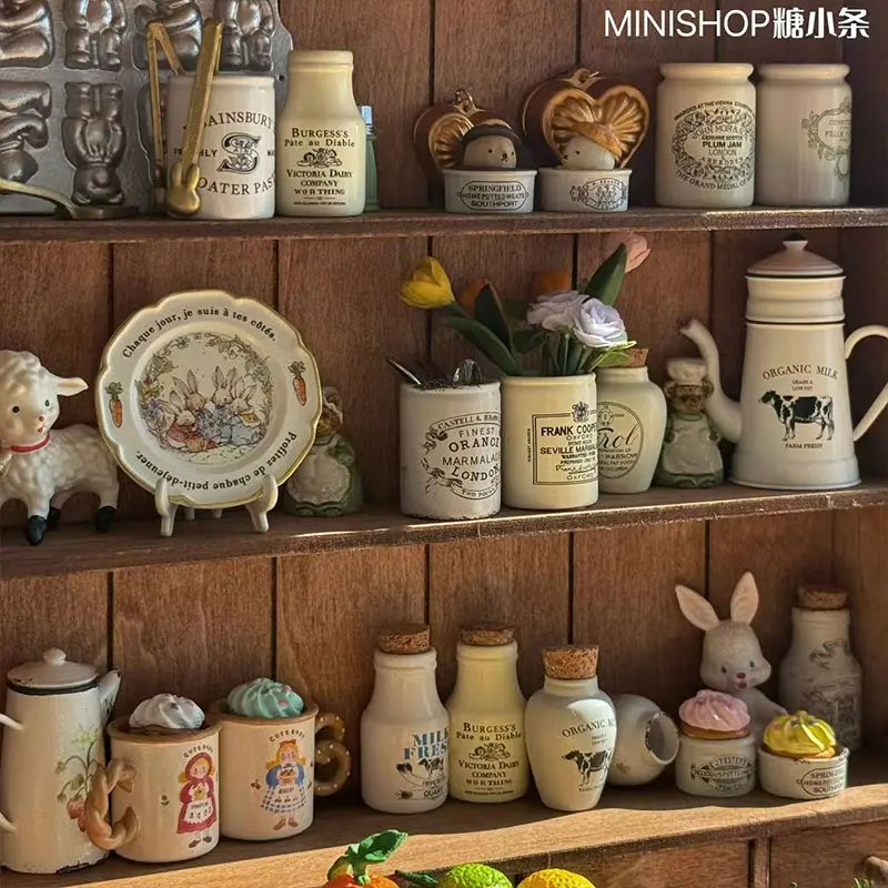 Boîte aveugle à défauts mineurs 1/6 1/12, modèle Miniature, pots de cuisine, bouteilles, bols, accessoires pour maison de poupée, Bjd Ob11, soldat Blyth Lol, décor