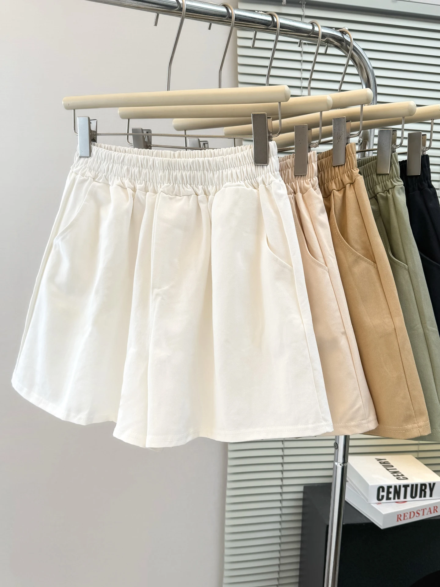 

High Waist Wide Leg Cotton Elastic Sports Shorts Women's Summer Korean Loose Small Size Casual Running Beach Hot Pants