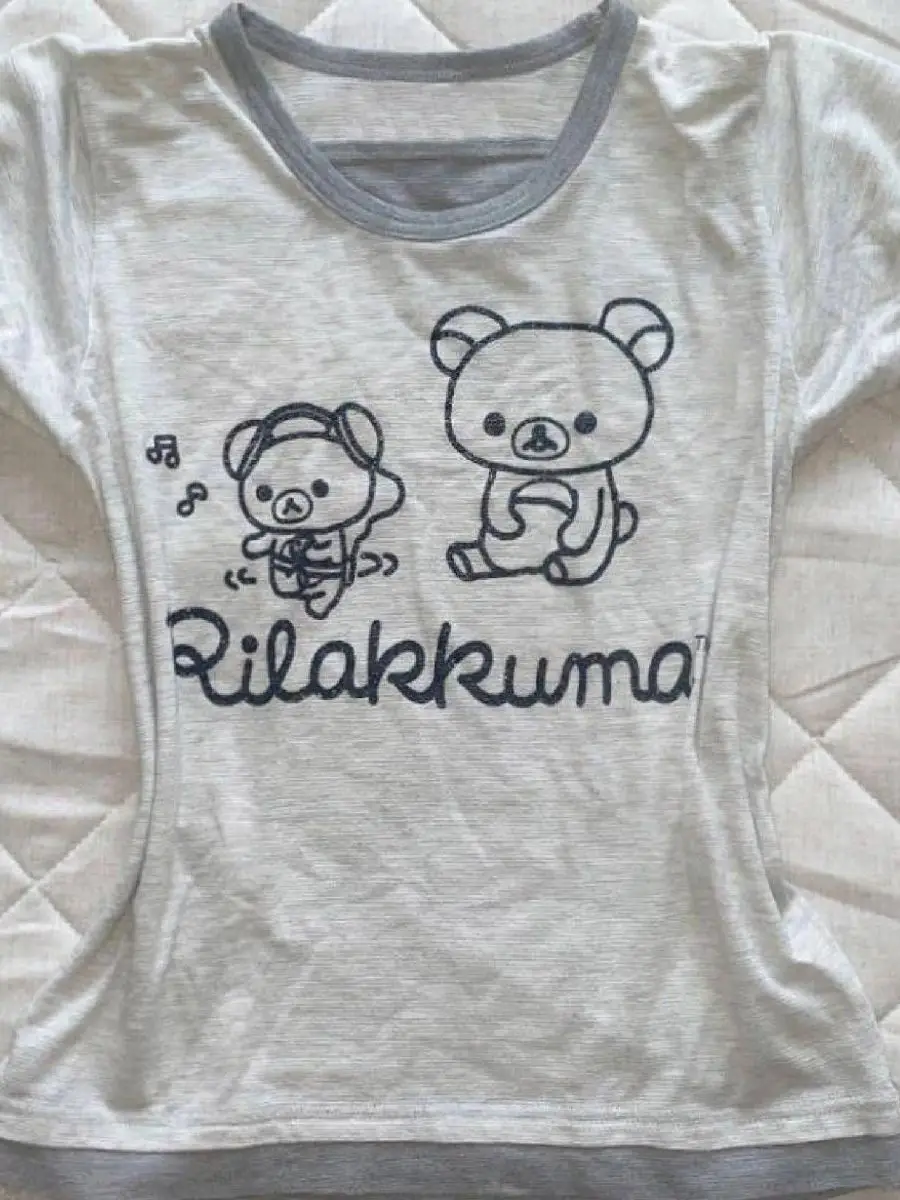 Mignon ey Bear ort Sve haut avec taille cintrée faux deux pièces T-irt d'été pour les filles paresseuses vêtements de maison Fem