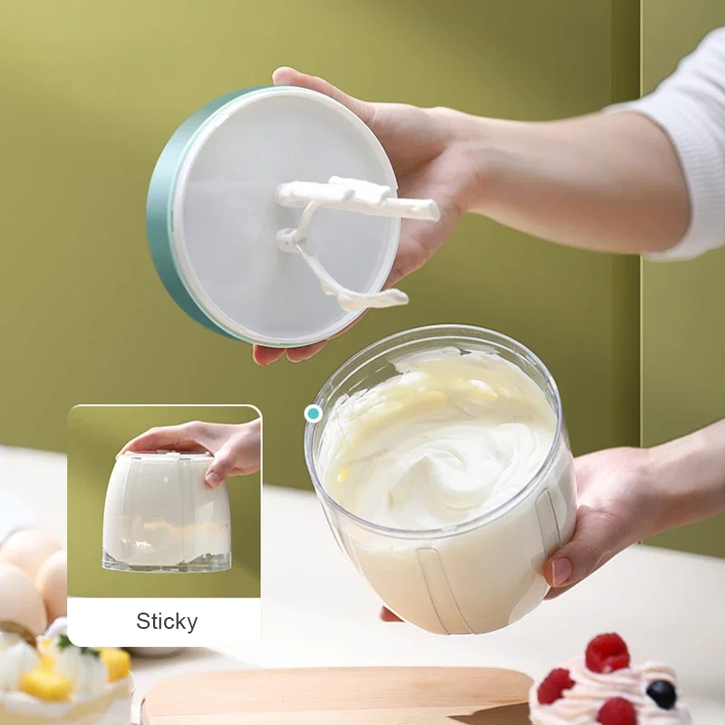 for Mixer Cream Egg Whisk Household Automatic Whisk Whipped Cream Mixer USB Rechargeable Food Blender Whisk Wireless Stand Mixer