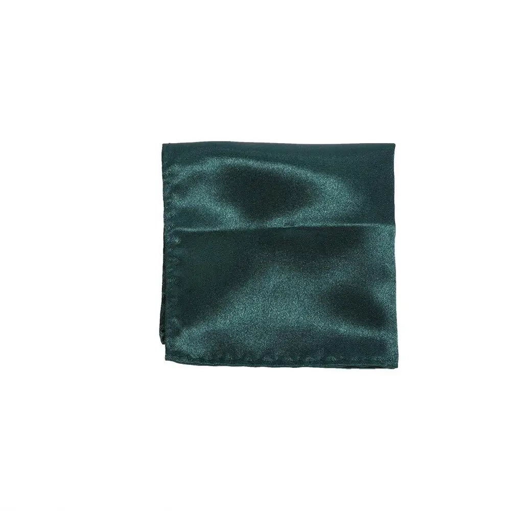 Party Fashion Men 15 Color Square Solid Solid for Wedding Dress Party Satin Plain Hanky Pocket Square Handkerchief Silk Hanky