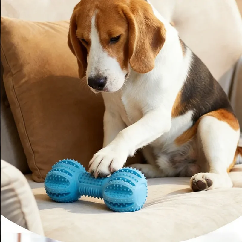 Bone-shaped chicken leg pet toy, durable and chewable, promotes dental health, relieves boredom, suitable for both dogs and cats