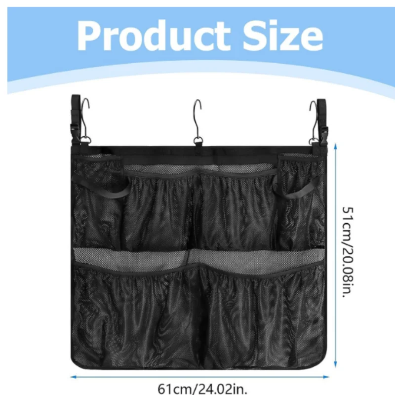 ISURE MARINE Multi Functional Pool Storage Hanging Bag Foldable Beach Toy Mesh Bag Large Hanging Storage Bag