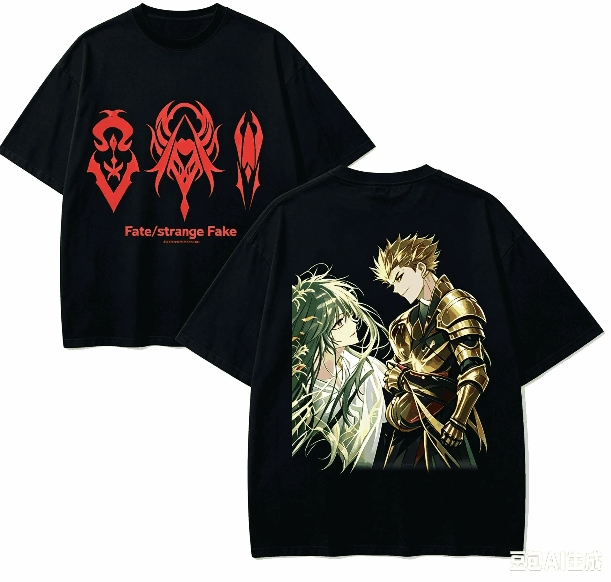 Fate Strange Fake Graphic T-shirt High-Quality Short Sleeve Summer O-Neck Comfortable Streetwear Harajuku Y2k Men's Clothing