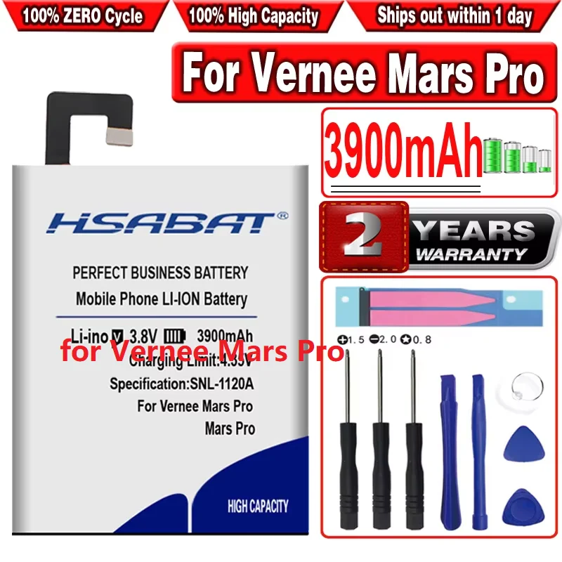 Baterai HSABAT 3900mAh Mars Pro untuk Vernee Mars Pro