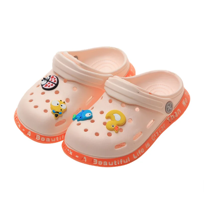 Children's slippers, anti slip hole shoes, cartoon children's baby sandals, children's shoes for ages 1-13, internet famous sand