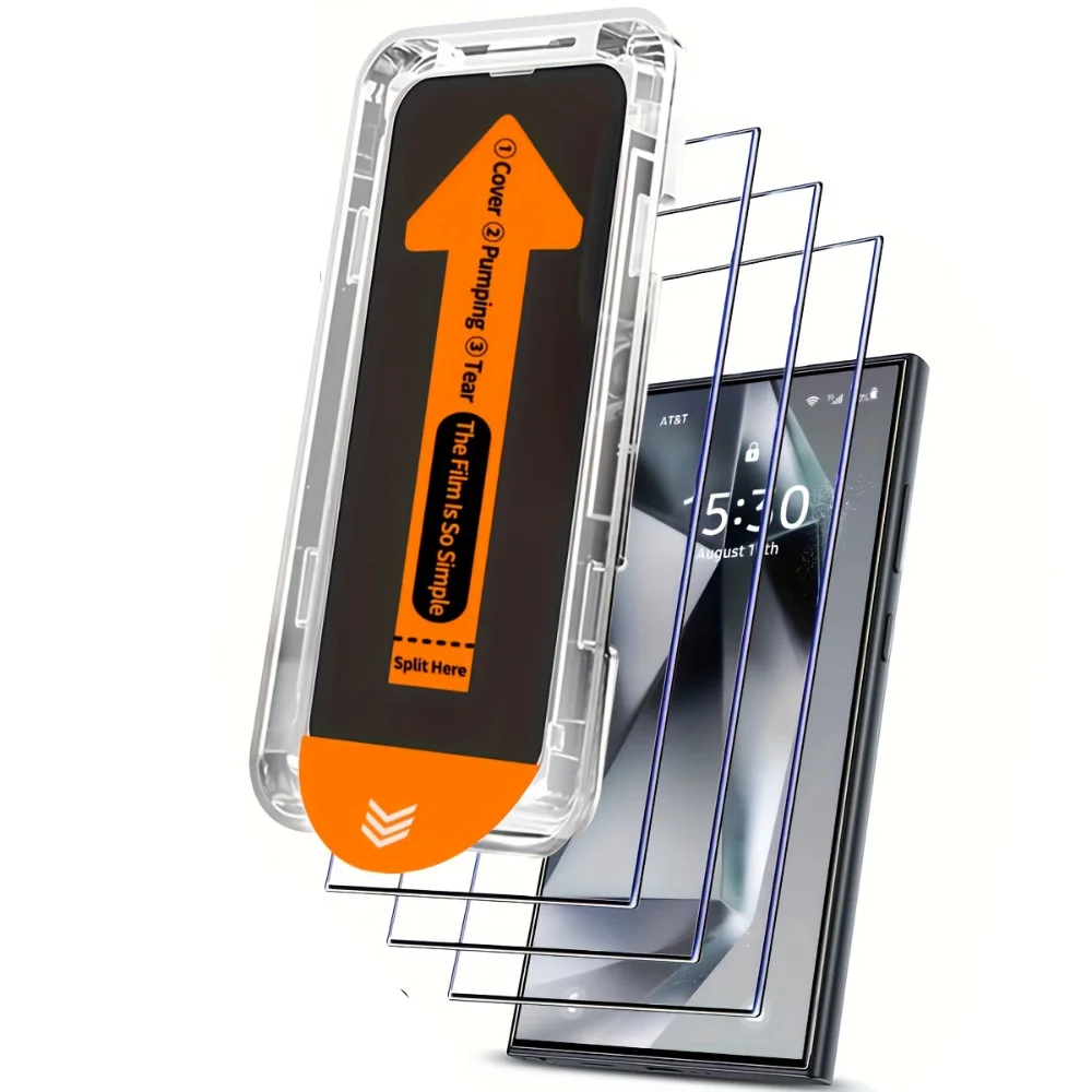 NNBILI 2 Stück für Samsung Galaxy S26 S25 S24 Ultra S23 S22 S21Plus A71 A25 A15 A35 A34 A54 A55 5G Displayschutz aus gehärtetem Glas