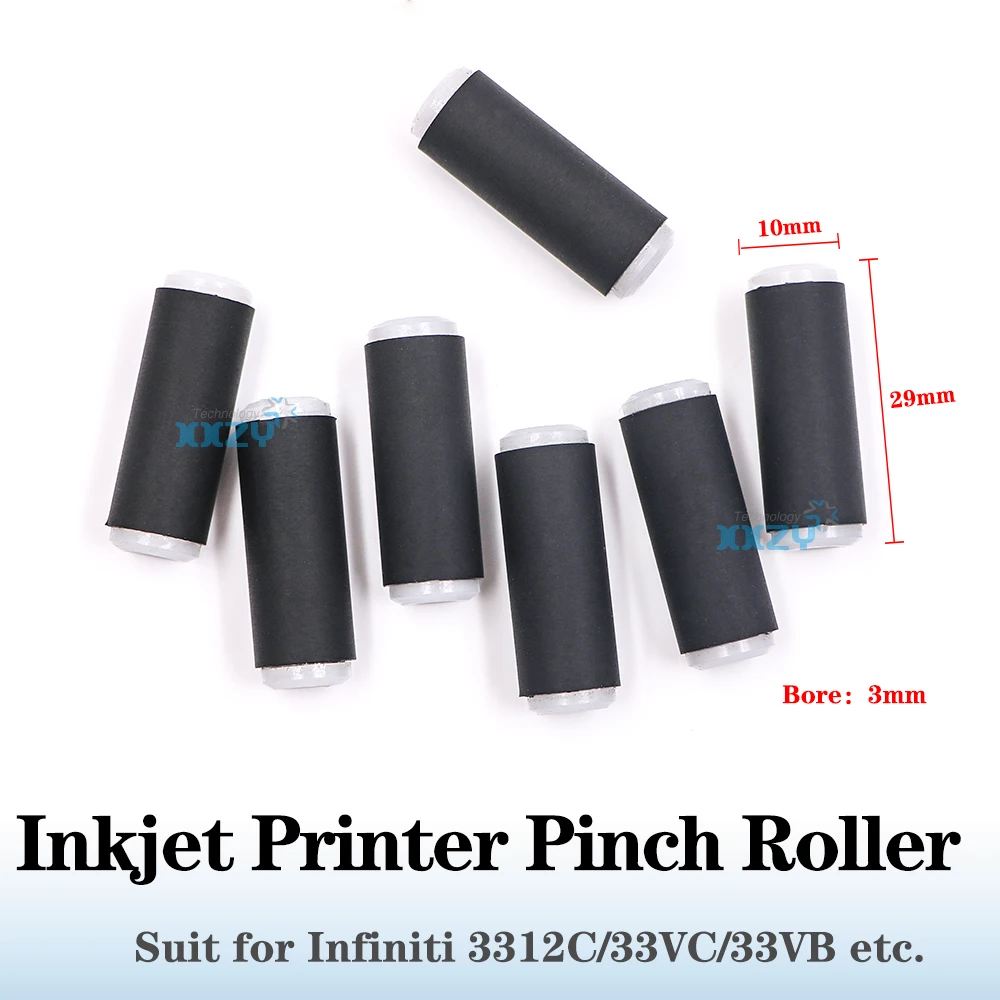10 Piezas de Repuesto para Impresora, Rodillo de Presión para Impresora Eco-solvente Infiniti 3312C 33VC 33VB, Rueda para Impresora de Formato Grande