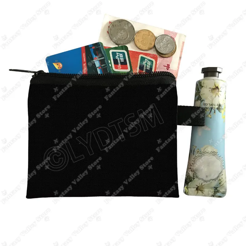The Vampire Diaries Print Coin Purse TVD Women Wallets Team DAMON Money Coin Bags ID Credit Card Key Earphones Holder Gift