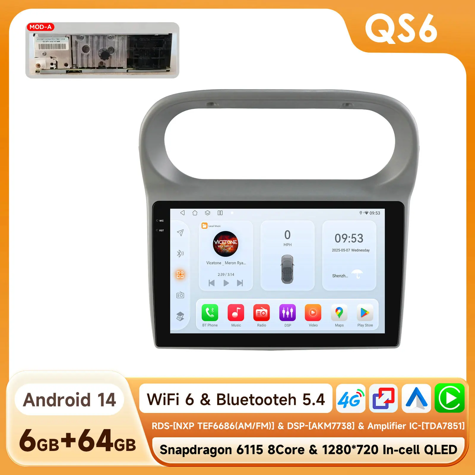 8CORE Android Autoradio Speler voor Renault Twingo 2005-2013 Draadloze Carplay Auto GPS Auto Multimedia 6115 Touchscreen 360CAM