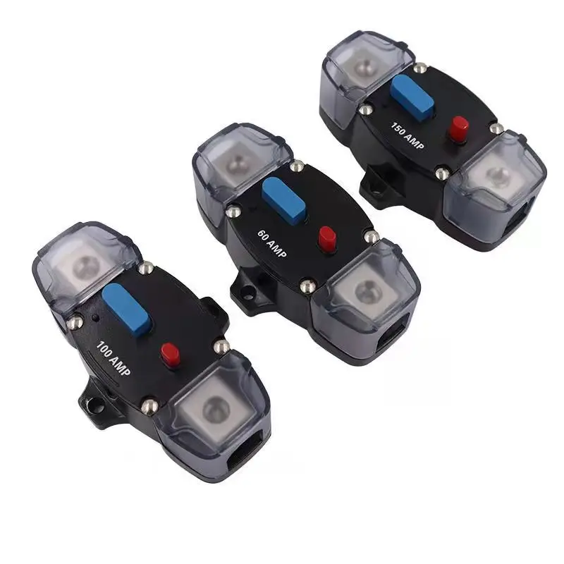 Car RV Yacht Circuit Overload Protector, Automatic Short Circuit Switch 50A~ 300A Self-Restoring Circuit Breaker