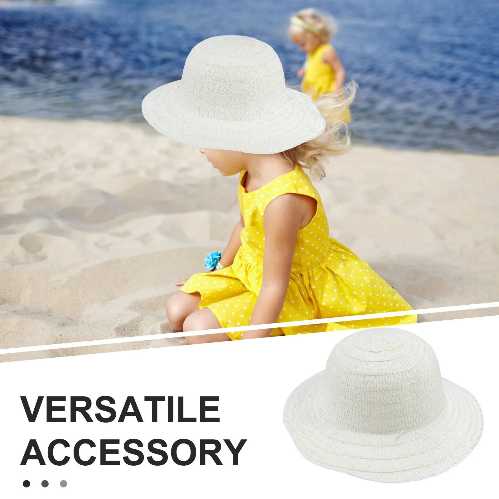 공예용 빈 밀짚모자 12개, 어린이 여름 햇빛 가리개, 농부 모자, 손으로 그린 코스튬, 해변 파티, 어린이 미술 용품