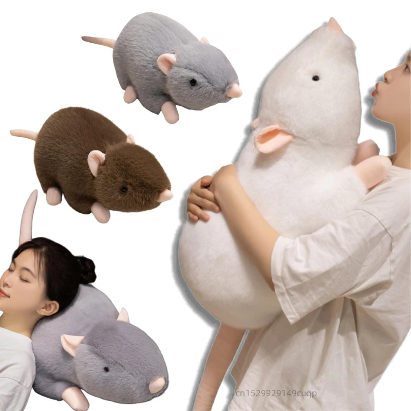 30-100cm Cartoon Cute High Quality Mouse Plush Doll Pillow Long Tail Mouse Animal Stuffed Toy Home Decoration Gift For Children