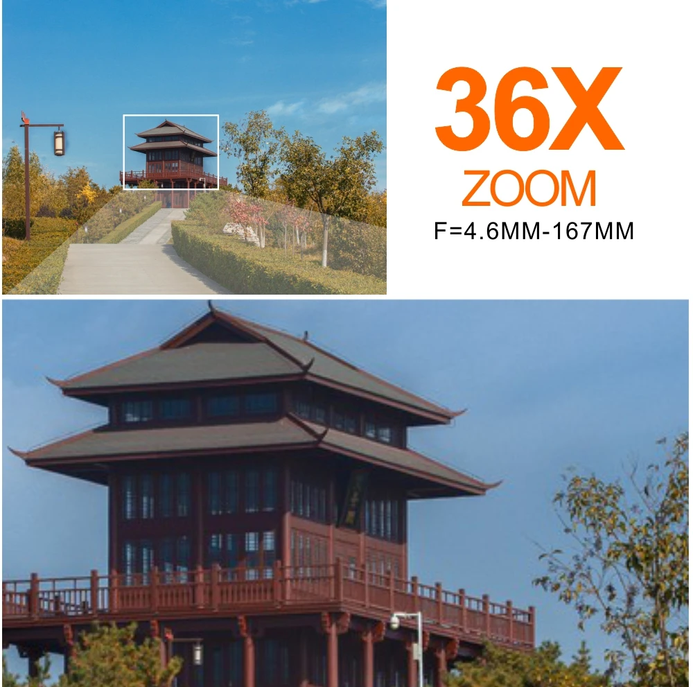 Anxinshi 4K 8MP 30fps IP PTZ Waterdichte ruitenwissercamera POE Outdoor Human Tracking 36x optische zoom NDAA RTMP ONVIF HIK-protocol