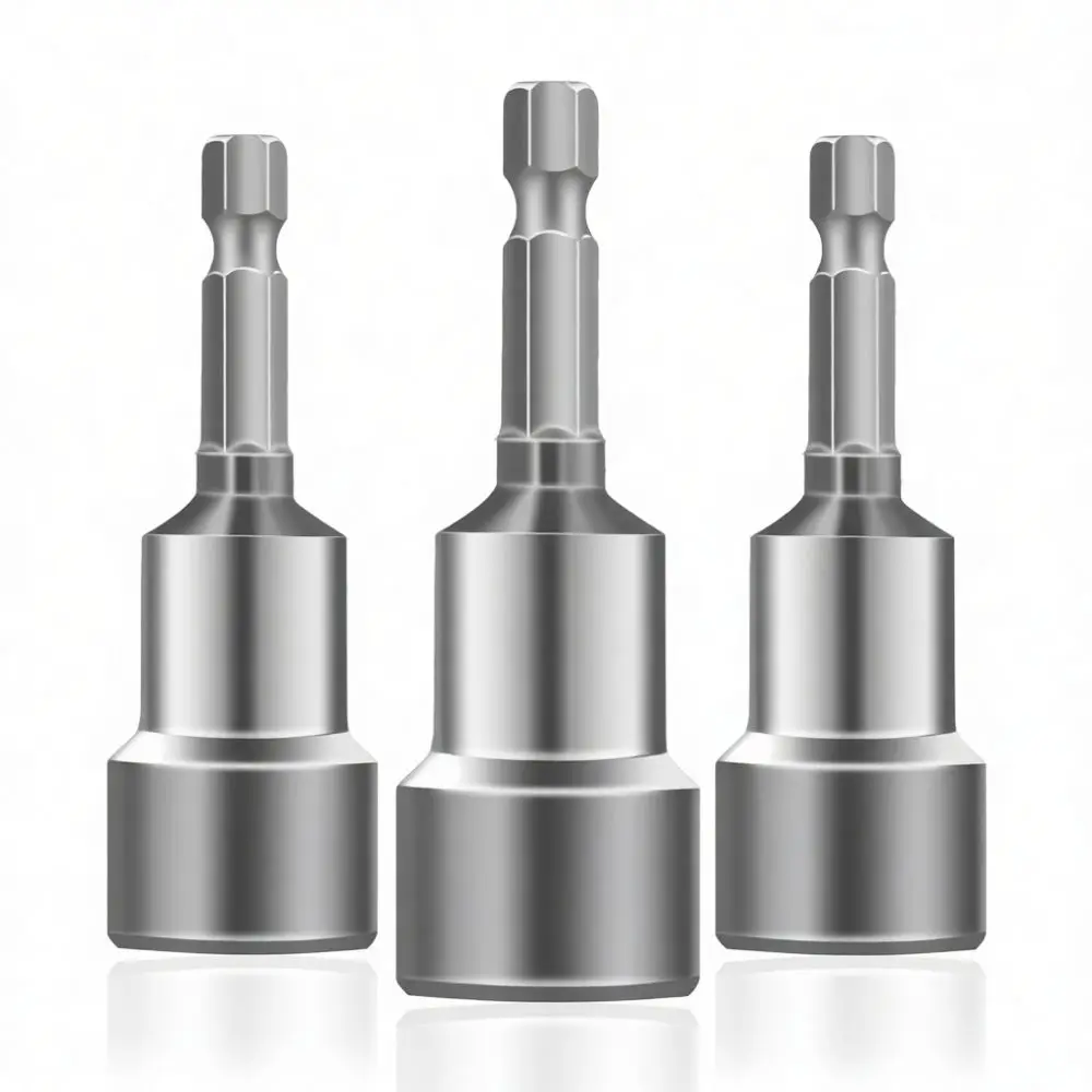 Magnetic Hex Socket Bit For Fuxin Impact Driver Power Screwdriver 65mm Chrome Vanadium Steel Nut Setter Hand Tool Accessory